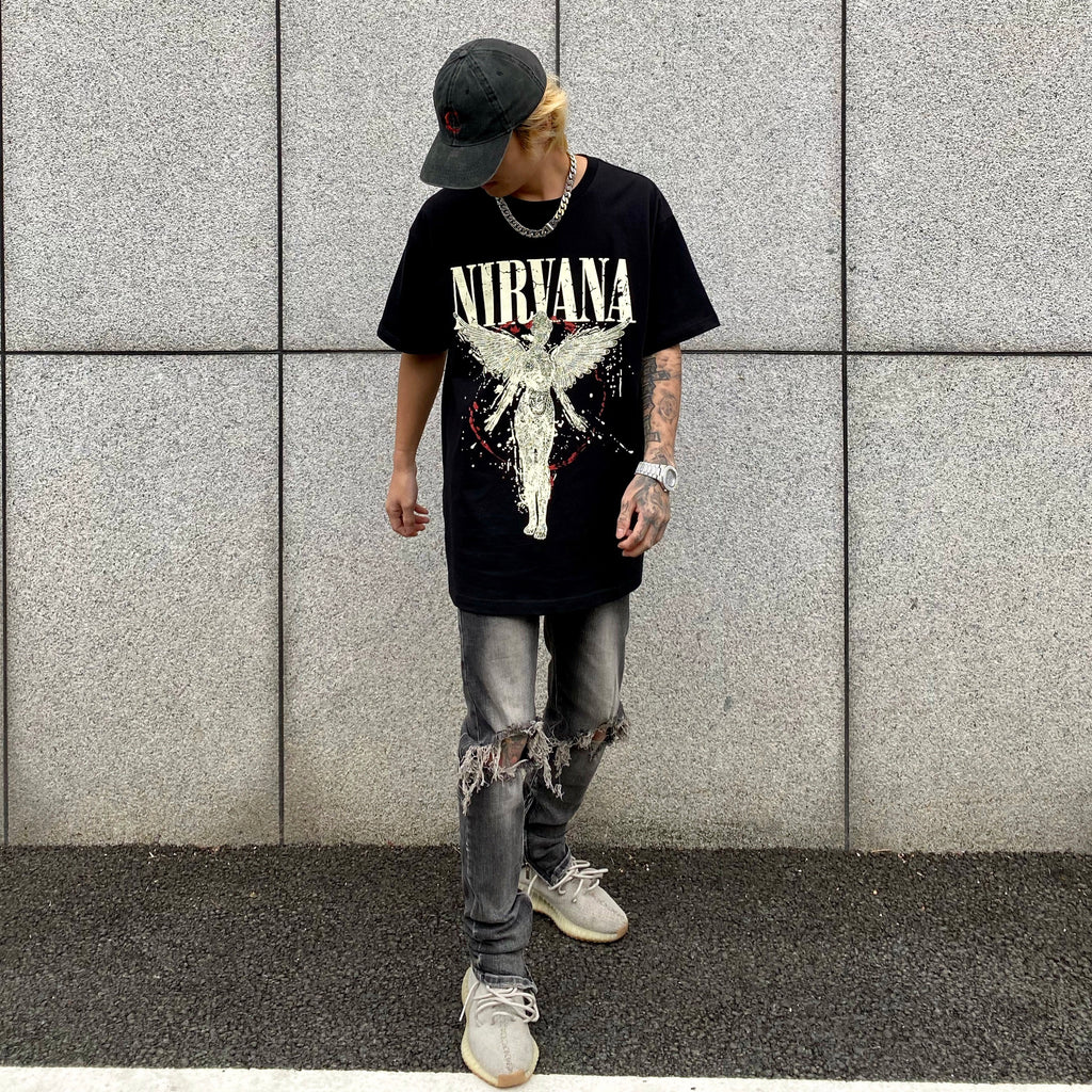 Vintage Graphic Casual T-Shirt for Men (Loose Fit)