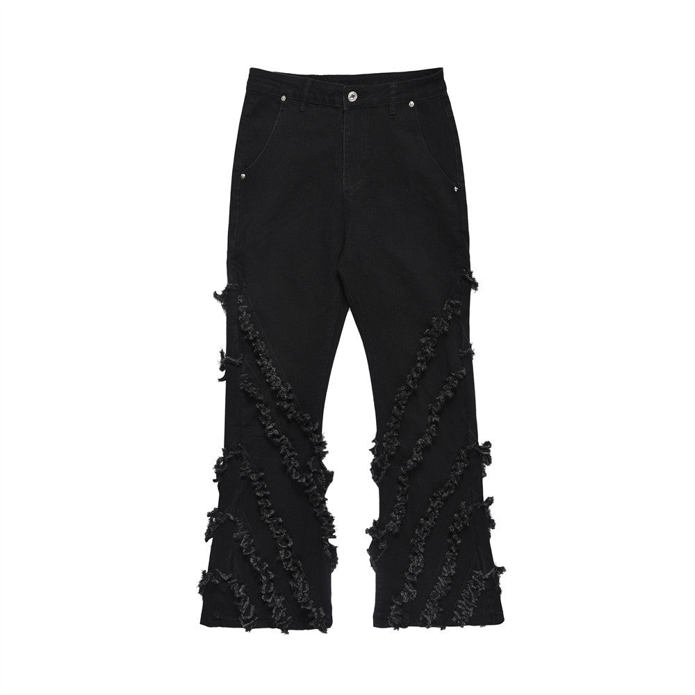 Trendy Unique Flared Jeans for Men