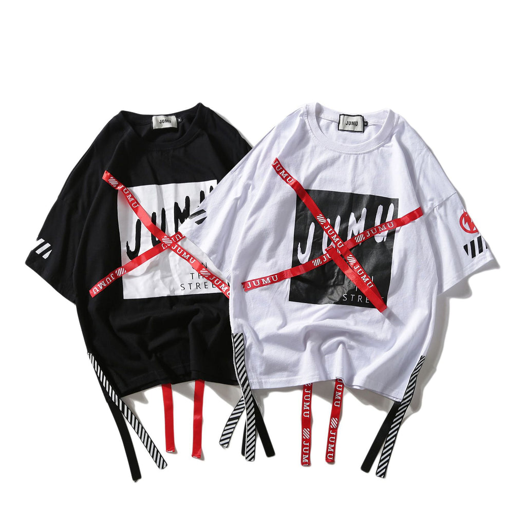 Hip Hop Streetwear T-Shirt for Men - Loose Fit Summer
