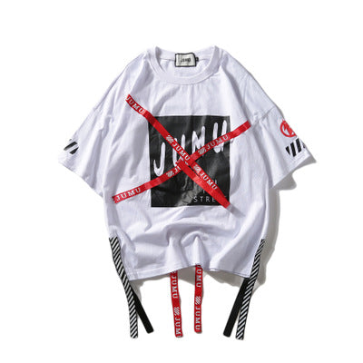 Hip Hop Streetwear T-Shirt for Men - Loose Fit Summer