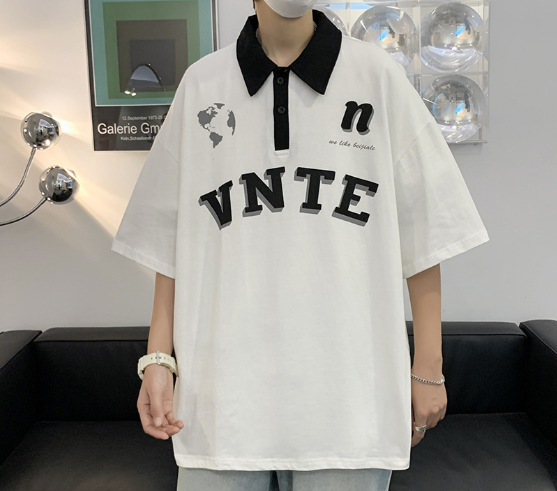Vintage Loose Fit Half Sleeve T-Shirt for Men